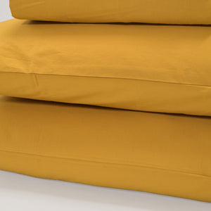 Tangerine Solid Bed Sheet
