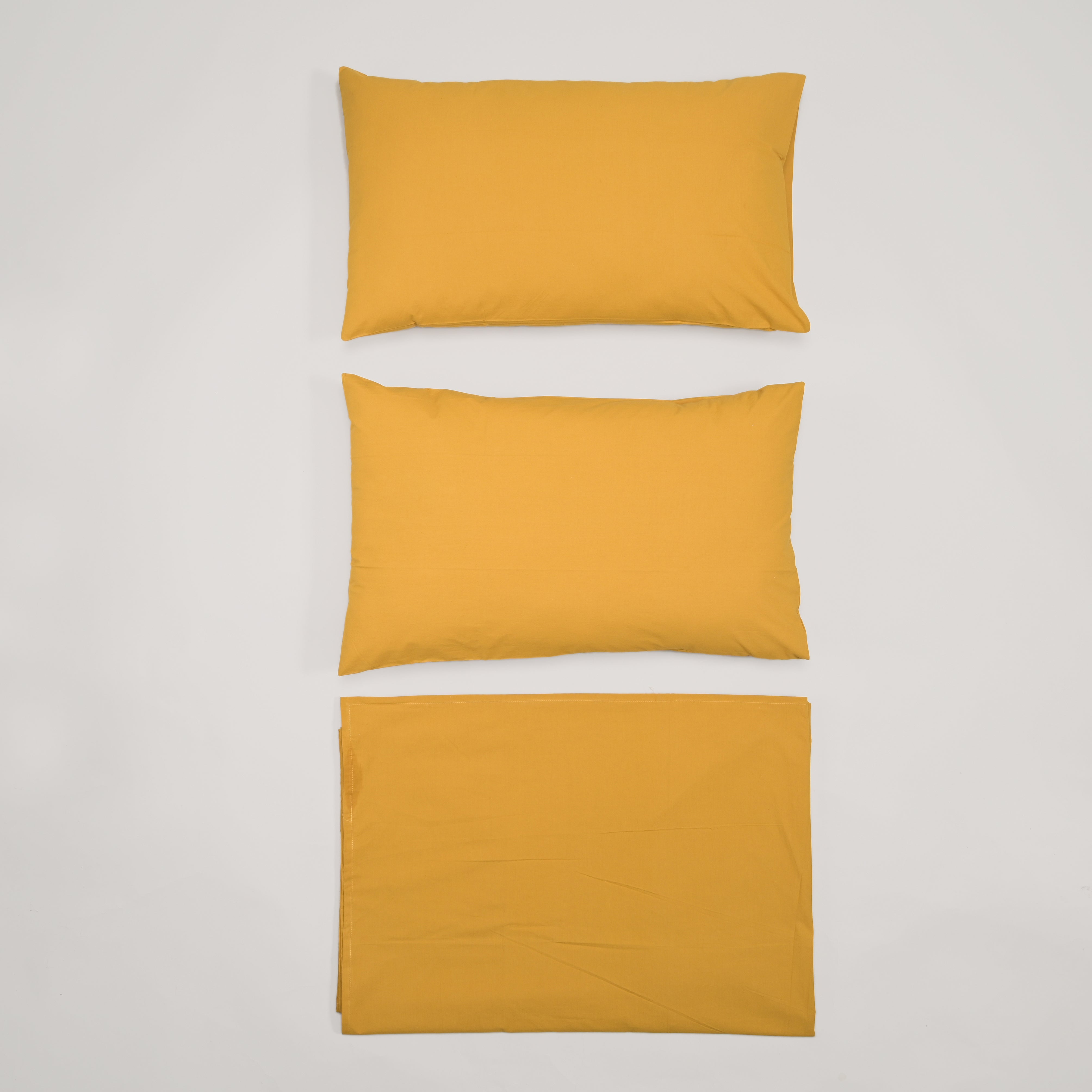 Tangerine Solid Bed Sheet