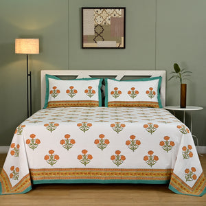 Bagh Block Printed Bed Sheet