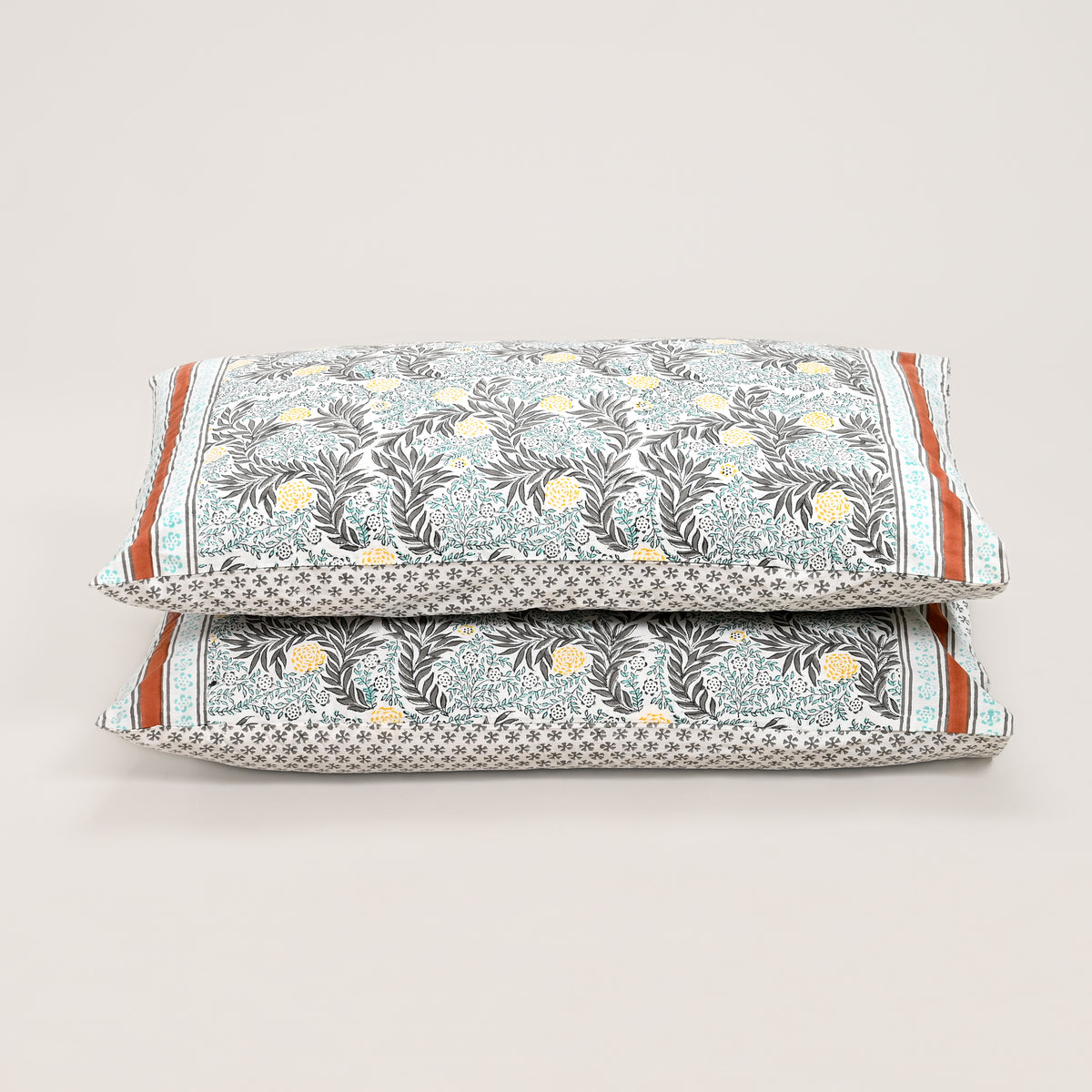 Ketki Hand Block Printed Pillow Covers – Set of 2