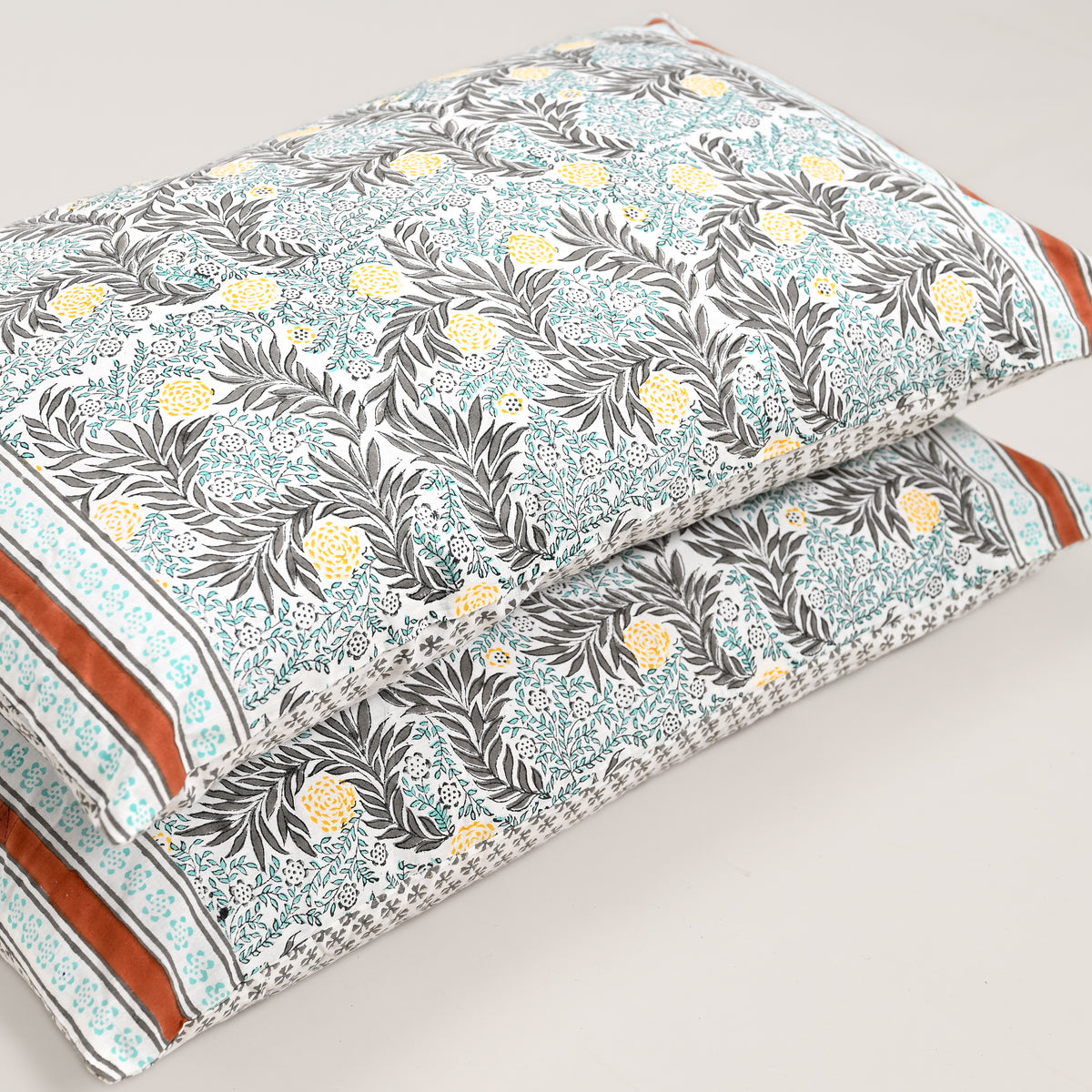 Ketki Hand Block Printed Pillow Covers – Set of 2