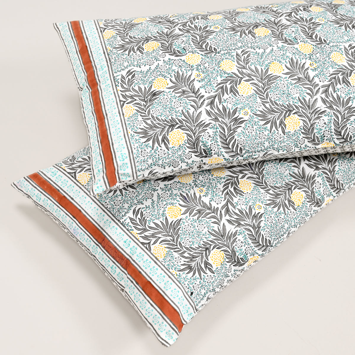Ketki Hand Block Printed Pillow Covers – Set of 2