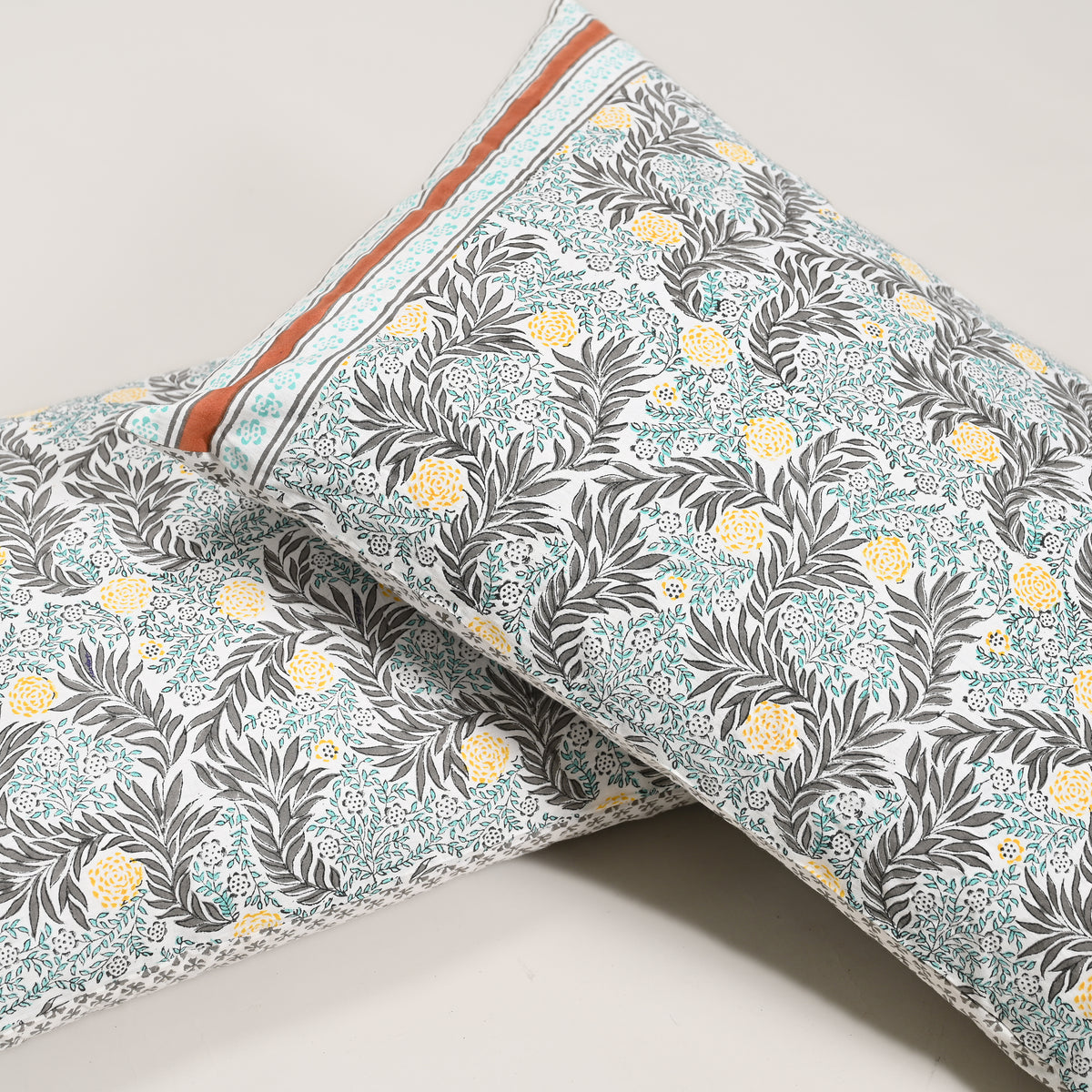 Ketki Hand Block Printed Pillow Covers – Set of 2