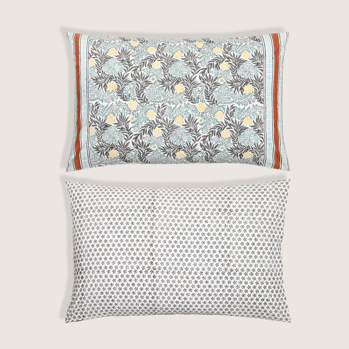 Ketki Hand Block Printed Pillow Covers – Set of 2