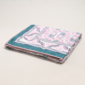 Lotus Garden Printed Lightweight Dohar