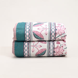 Lotus Garden Printed Lightweight Dohar