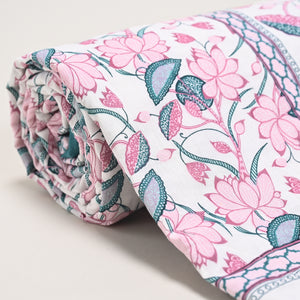 Lotus Garden Printed Lightweight Dohar
