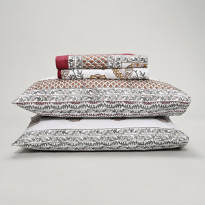 Victoria Jaal Block Printed Bed Sheet