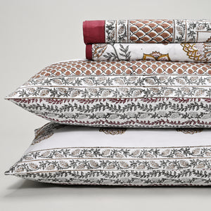 Victoria Jaal Block Printed Bed Sheet