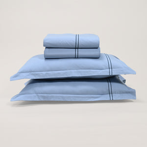 Regal Embroidered 300 TC Luxury Cotton Sheets - Premium Embroidered Bedding Set for Comfort & Style