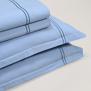 Regal Embroidered 300 TC Luxury Cotton Sheets - Premium Embroidered Bedding Set for Comfort & Style