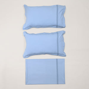 Regal Embroidered 300 TC Luxury Cotton Sheets - Premium Embroidered Bedding Set for Comfort & Style