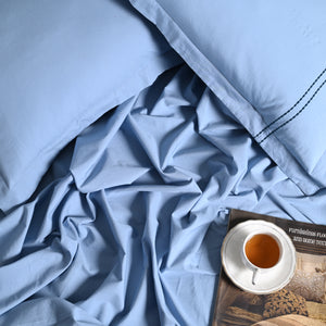 Regal Embroidered 300 TC Luxury Cotton Sheets - Premium Embroidered Bedding Set for Comfort & Style