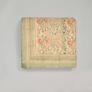 Euphoria Vintage – Premium Jaipuri Hand Block Printed Quilt