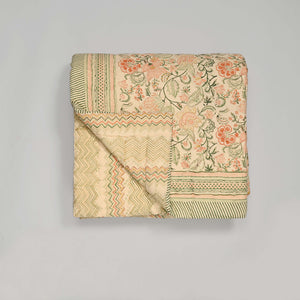 Euphoria Vintage – Premium Jaipuri Hand Block Printed Quilt