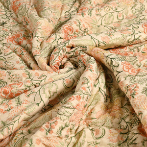 Euphoria Vintage – Premium Jaipuri Hand Block Printed Quilt