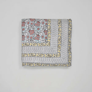 Kusumm Block Printed Reversible Quilt
