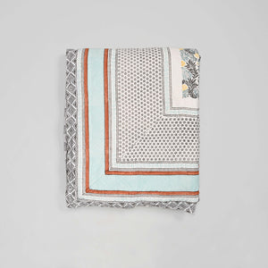 Ketki Hand Block Printed Reversible Quilt