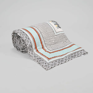 Ketki Hand Block Printed Reversible Quilt