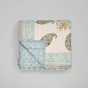 Sadabahaar – Premium Jaipuri Hand Block Printed Quilt