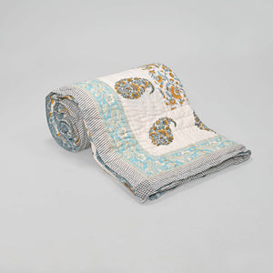 Sadabahaar – Premium Jaipuri Hand Block Printed Quilt