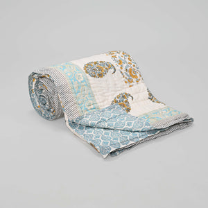 Sadabahaar – Premium Jaipuri Hand Block Printed Quilt