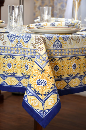 Keri Block Printed Table Cloth