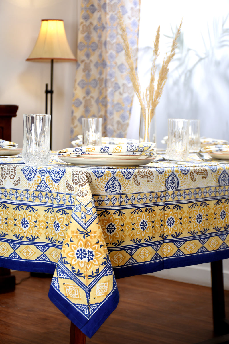 Keri Block Printed Table Cloth