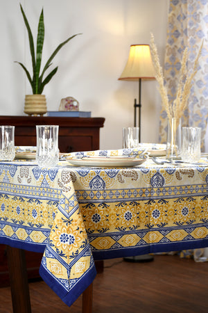 Keri Block Printed Table Cloth