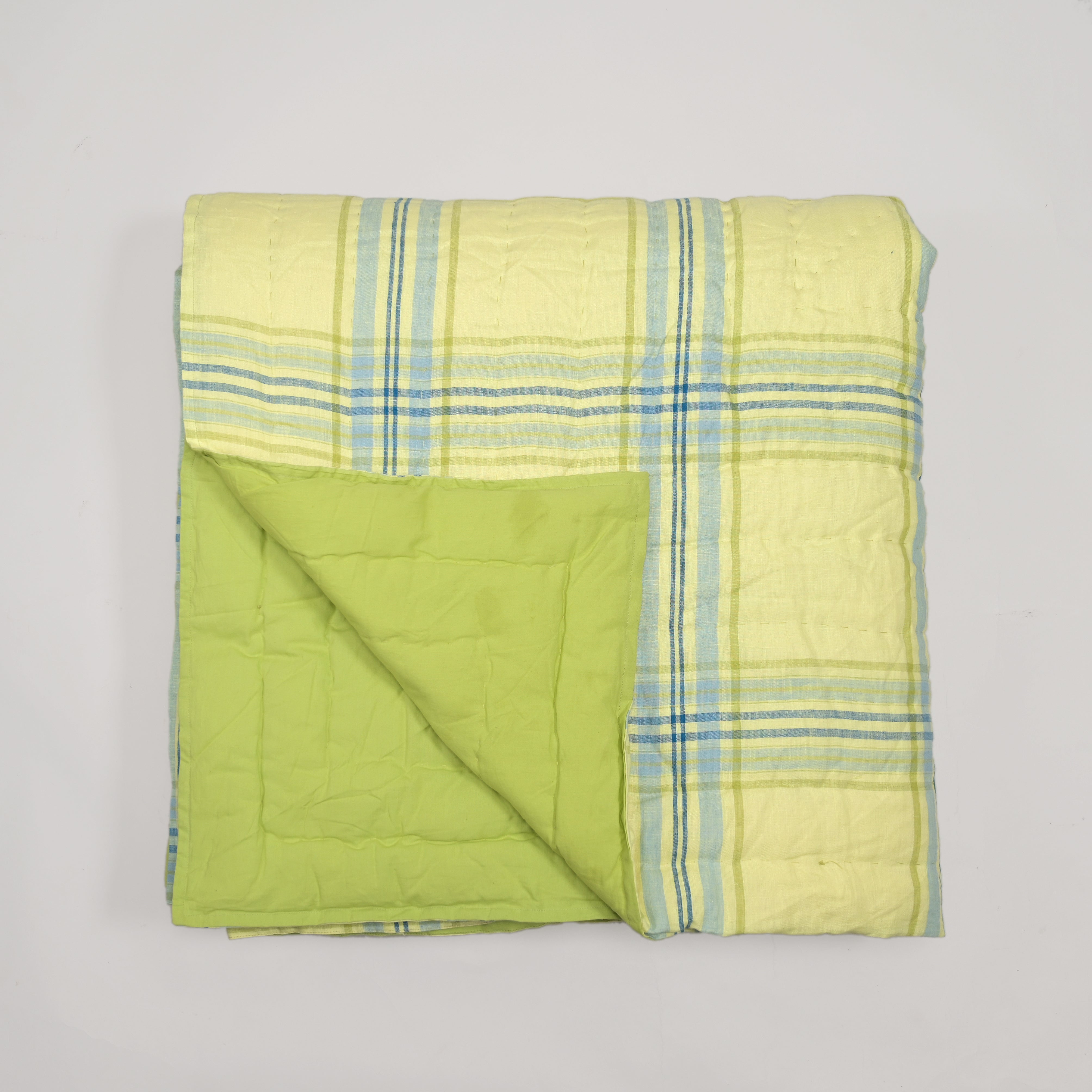 Lime Checkered Bliss Quilt