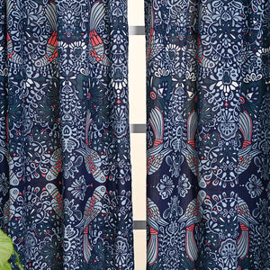 Bombay Blue Curtains 2 Pc Set