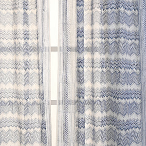Euphoria Block Printed Curtain 2 Pc Set