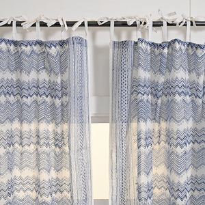 Euphoria Block Printed Curtain 2 Pc Set
