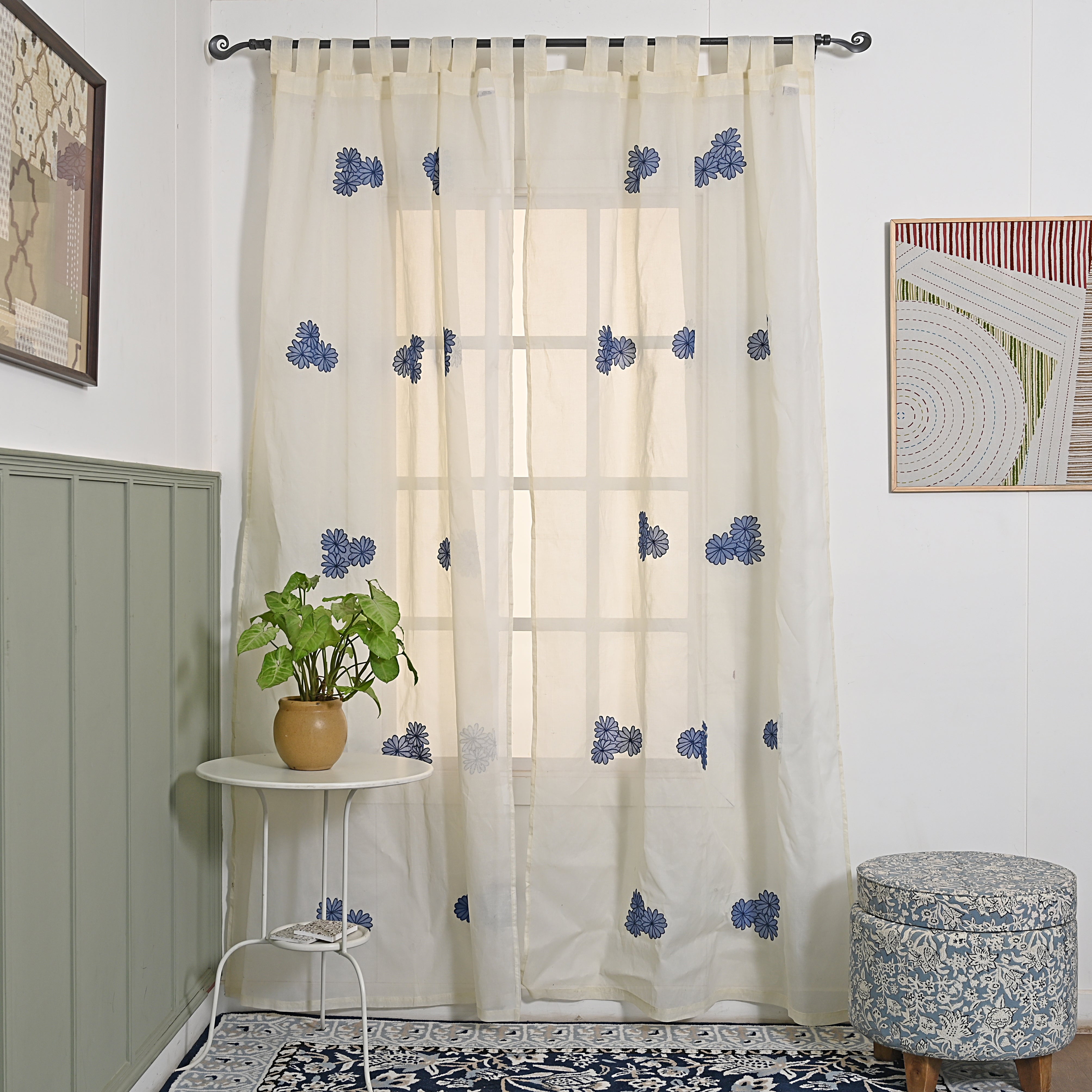 All Over Patch Curtains 2 Pc