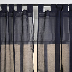 Oragana Charcoal Curtain 2 Pc Set