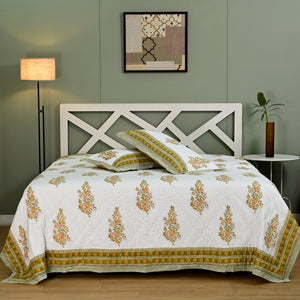 Kamla Premium Hand Made Jaipur Reversible Quilt (2 & 3 Pc set)