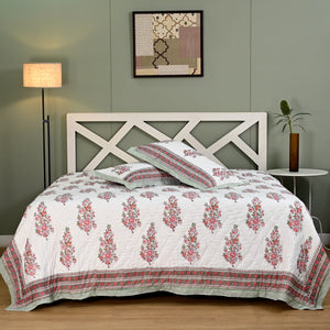 Kamla Premium Hand Made Jaipur Reversible Quilt (2 & 3 Pc set)
