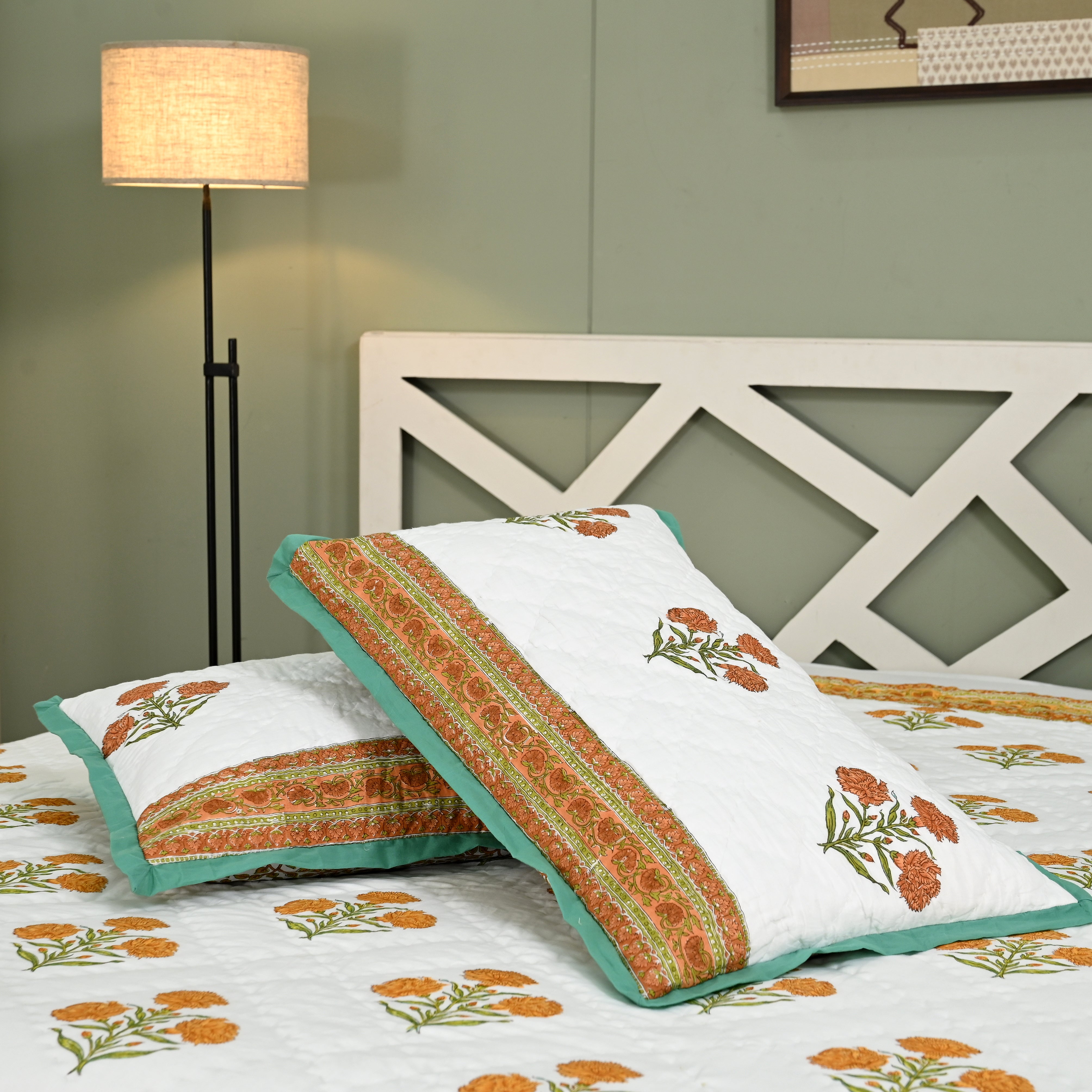 Bagh Premium Hand Made Jaipur Reversible Quilt (2 & 3 Pc set)