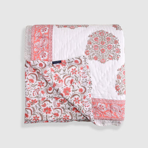 Rajmudra Premium Jaipur Reversible Quilt with pillow (2 & 3 Pc set)