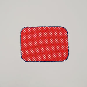 Polka Quilted Placemat 6 Pc Set