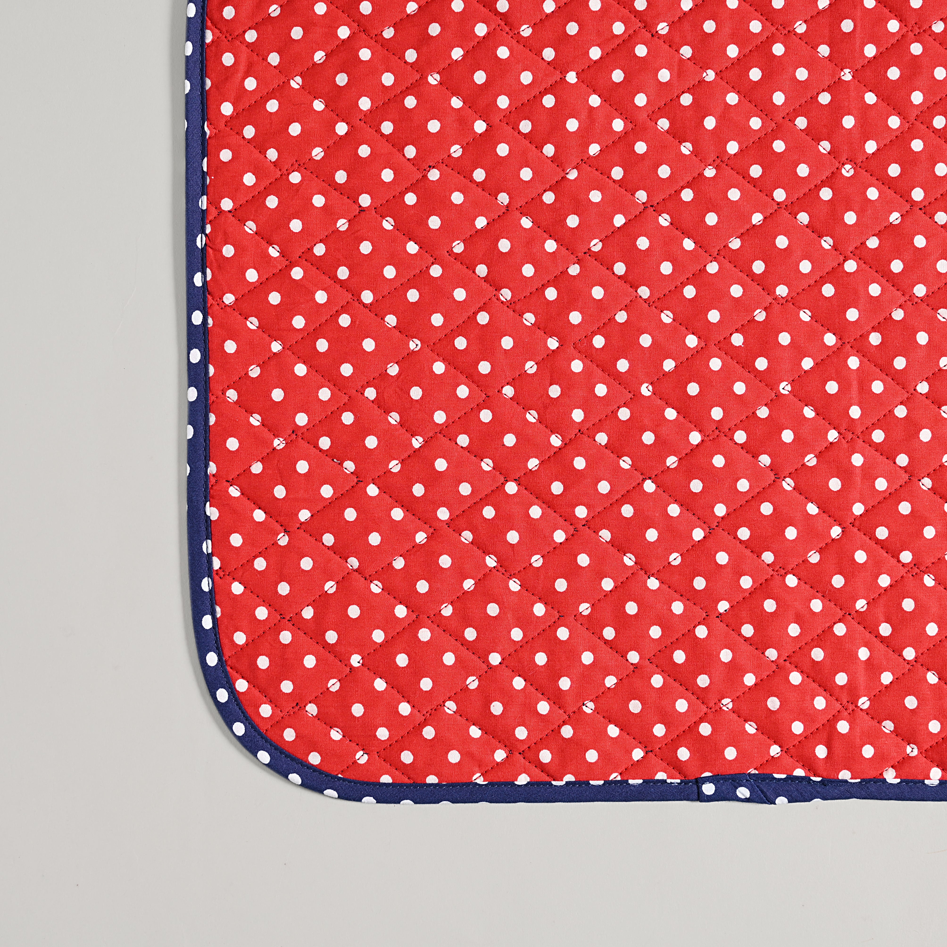 Polka Quilted Placemat 6 Pc Set