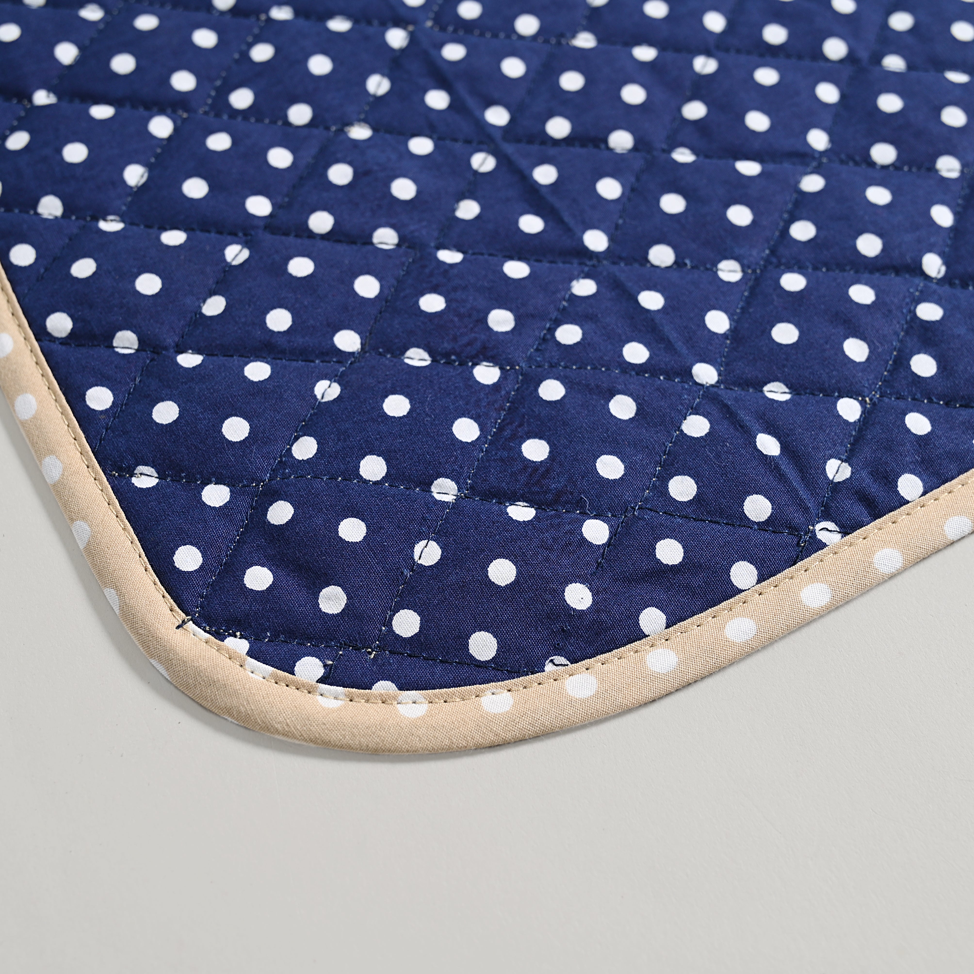 Polka Quilted Placemat 6 Pc Set