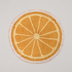 Orange Tufted Rug