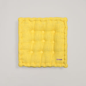 Nine Button Glitter Area Pouf
