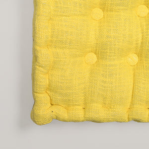 Nine Button Glitter Area Pouf