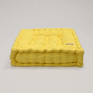 Nine Button Glitter Area Pouf