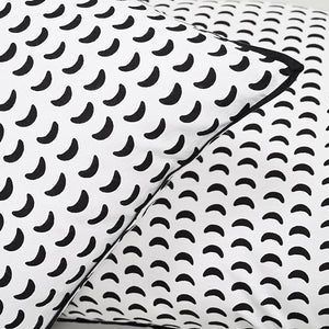 Monochrome Arc 200 TC Cotton Pillow Covers – Set of 2 | Clearance Sale