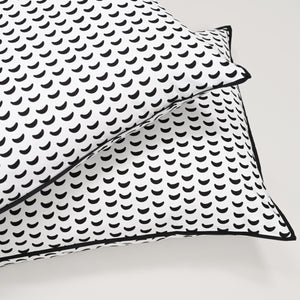 Monochrome Arc 200 TC Cotton Pillow Covers – Set of 2 | Clearance Sale
