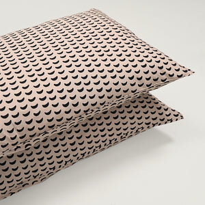 Monochrome Arc 200 TC Cotton Pillow Covers – Set of 2 | Clearance Sale