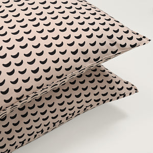 Monochrome Arc 200 TC Cotton Pillow Covers – Set of 2 | Clearance Sale